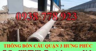 Lắp đặt cống thoát nước quận 3 Hưng Phúc giá rẻ uy tín