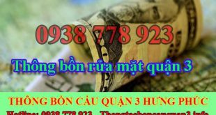 Thông bồn rửa mặt quận 3 giá rẻ 40k bảo hành 24 tháng