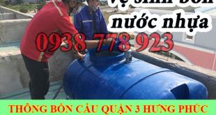 Bảng giá vệ sinh bồn nước tại Quận 3 Hưng Phúc LH 0981888490