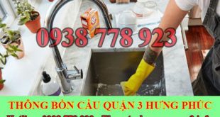 Thợ sửa bồn rửa chén bát Quận 3 tại nhà giá rẻ 0909994175