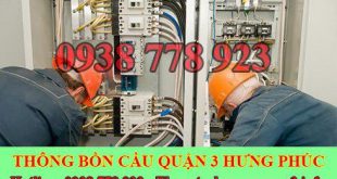 Thợ sửa chữa điện nước Quận 3 giá rẻ tại nhà 0909994175