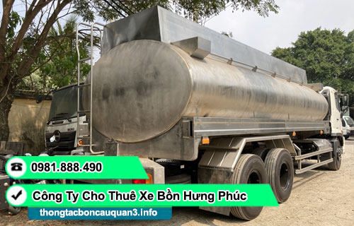 Cho thuê xe bồn chở nước sinh hoạt TPHCM