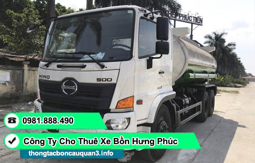Cho thuê xe bồn TPHCM Hưng Phúc