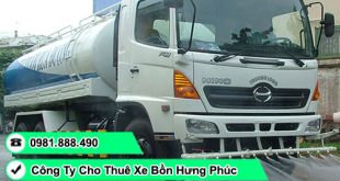 Cho thuê giấy tờ xe bồn chở nước đấu thầu công trình