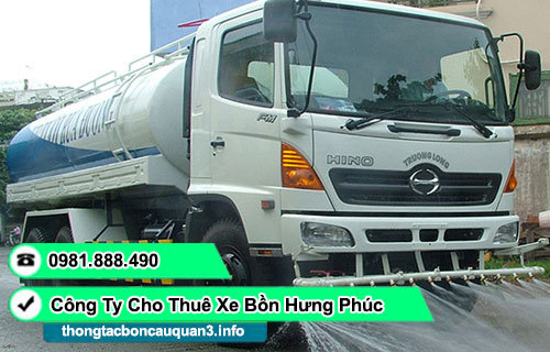 Thuê xe bồn chở nước rửa đường TPHCM